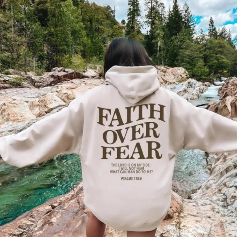 Faith Over Fear Christian Hoodie Christian Unisex