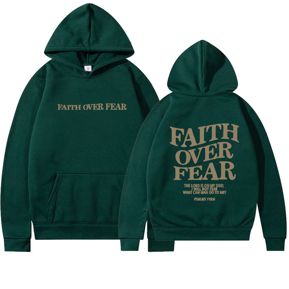 Faith Over Fear Christian Hoodie Christian Unisex