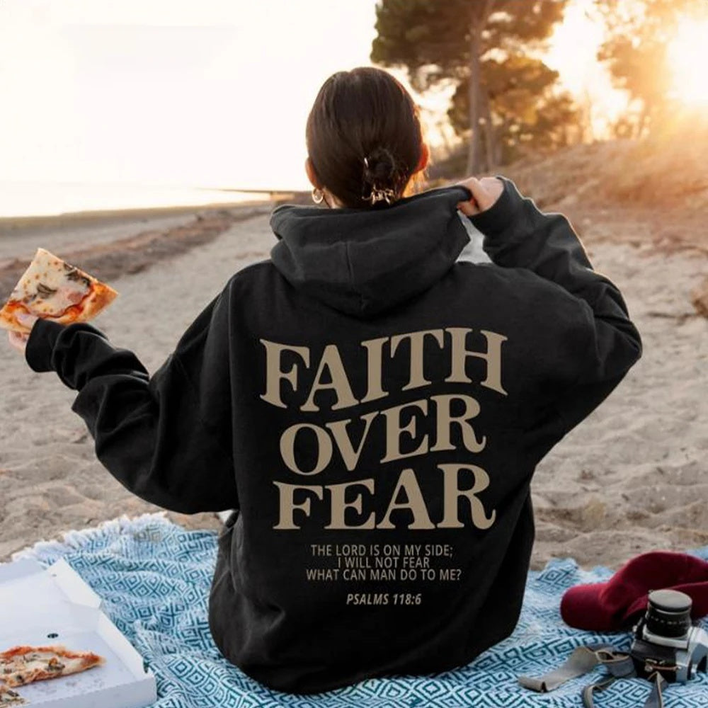 Faith Over Fear Christian Hoodie Christian Unisex