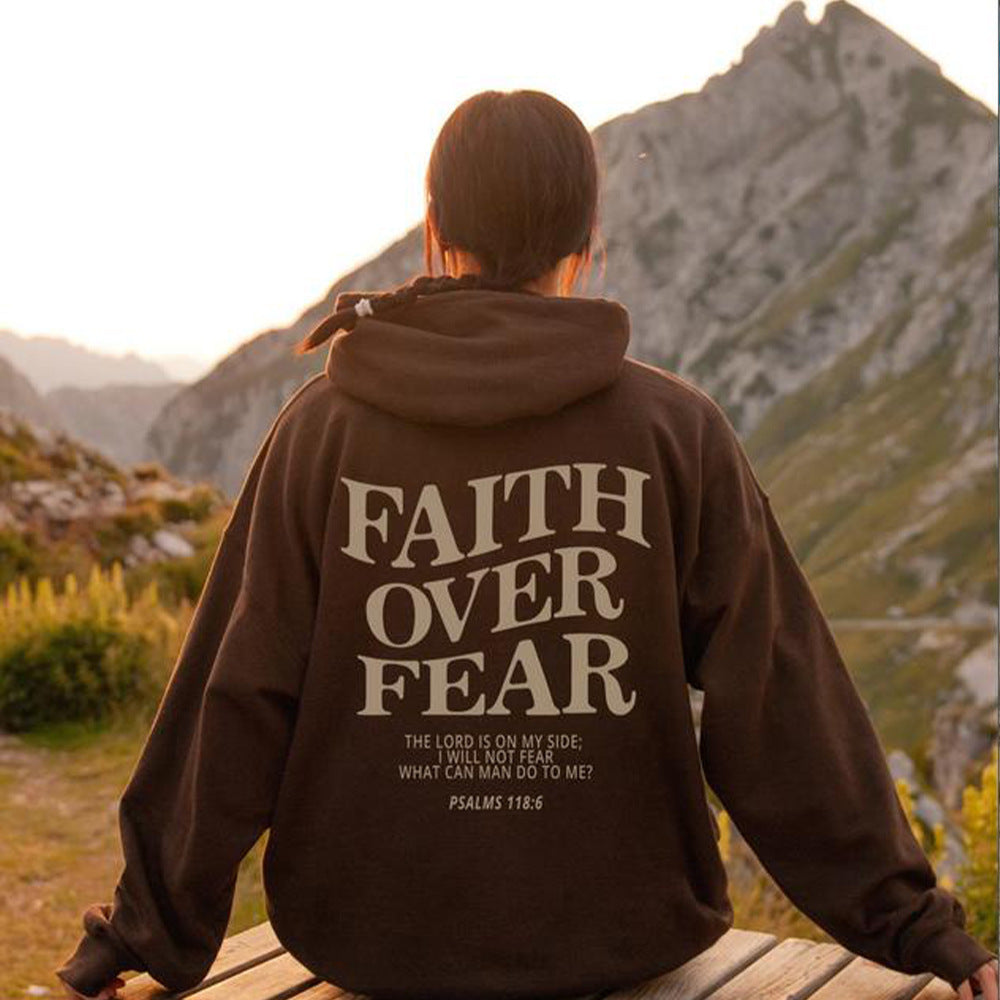 Faith Over Fear Christian Hoodie Christian Unisex