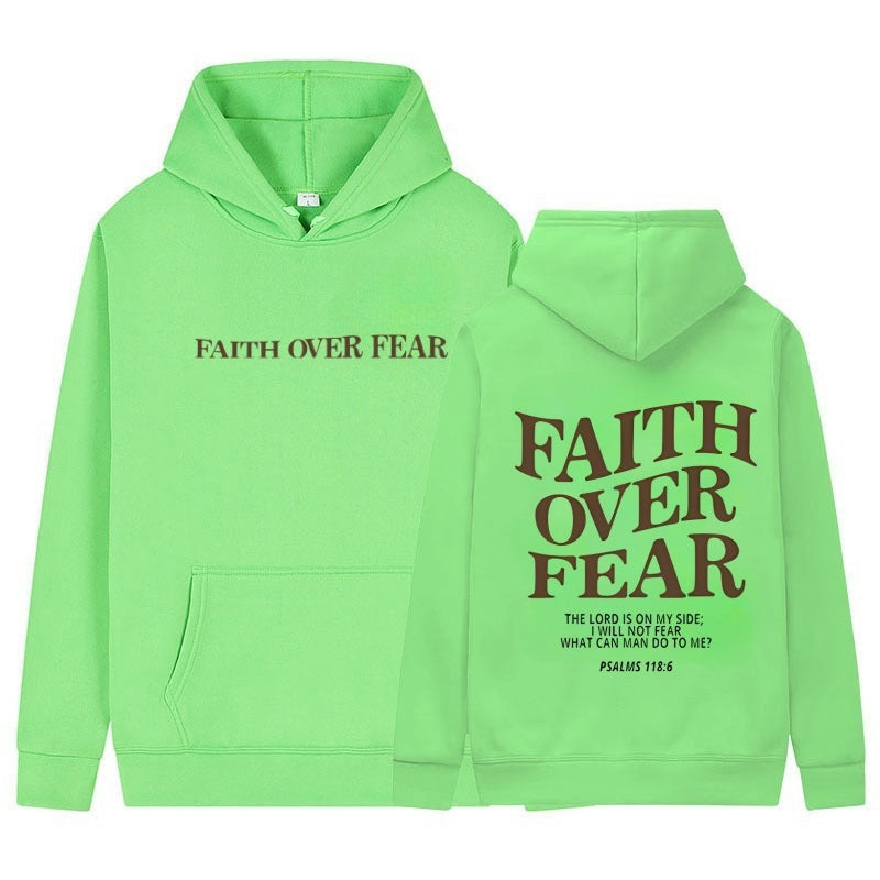Faith Over Fear Christian Hoodie Christian Unisex