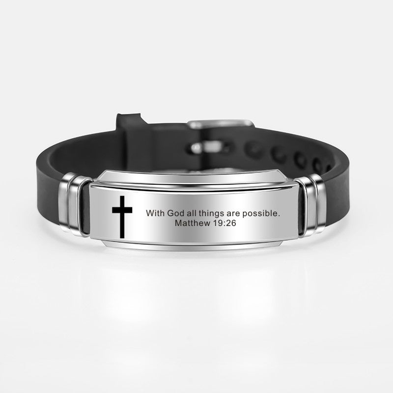 Classic Bible Verses Bracelet Bangle Christian Jewelry