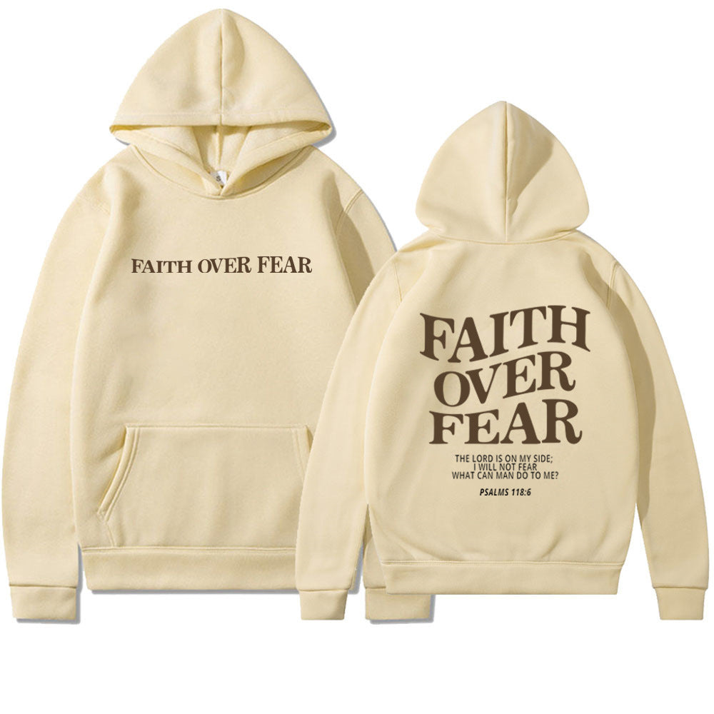 Faith Over Fear Christian Hoodie Christian Unisex